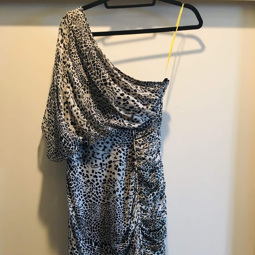 Catherine Malendrino Silk off shoulder dress
